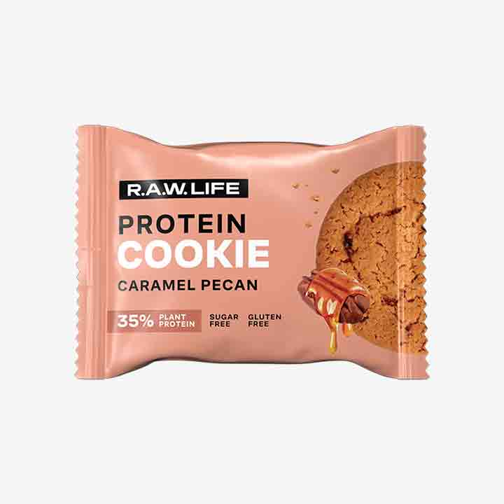 R.A.W.LIFE Cookie Protein "Карамельный пекан"